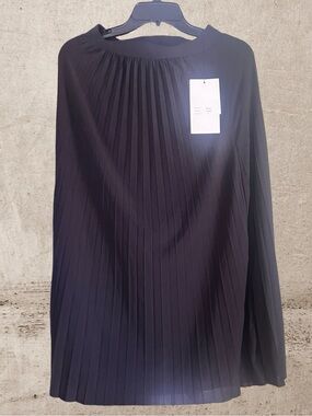 Trendy Nisa Modest Wear Open Tie Skirt in Midnight Blue/ Skirt only